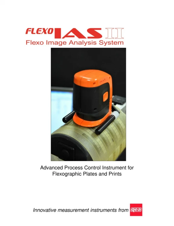 Advanced Process Control Instrument for Flexographic Plates and Prints