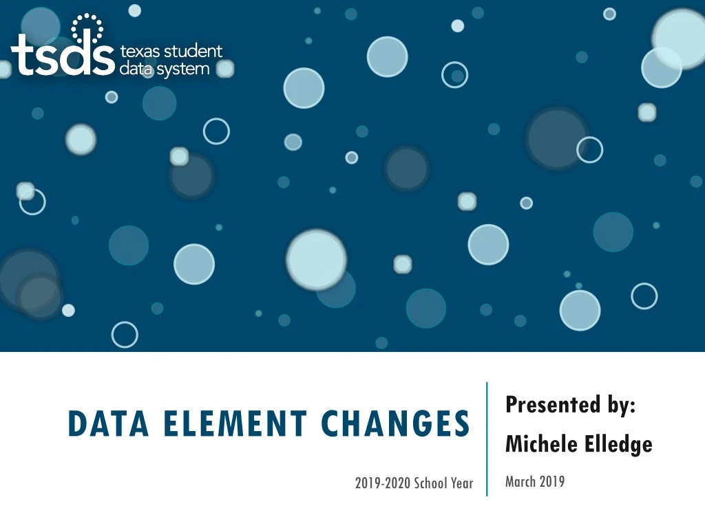 data element changes