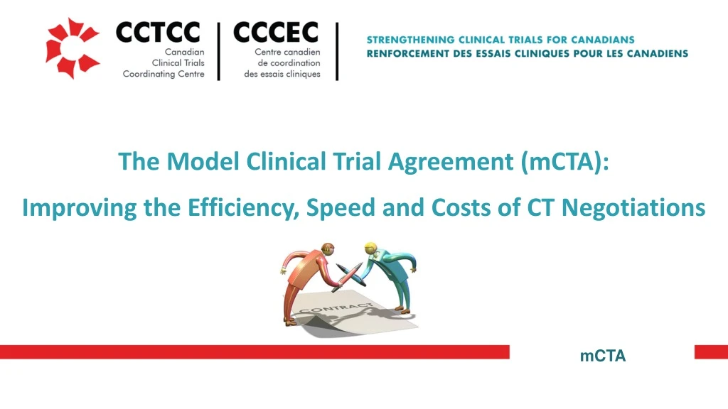 the model clinical trial agreement mcta improving the efficiency speed and costs of ct negotiations