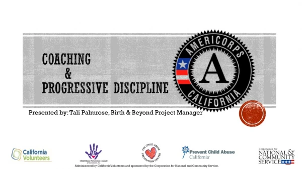 Coaching 	&amp; Progressive Discipline
