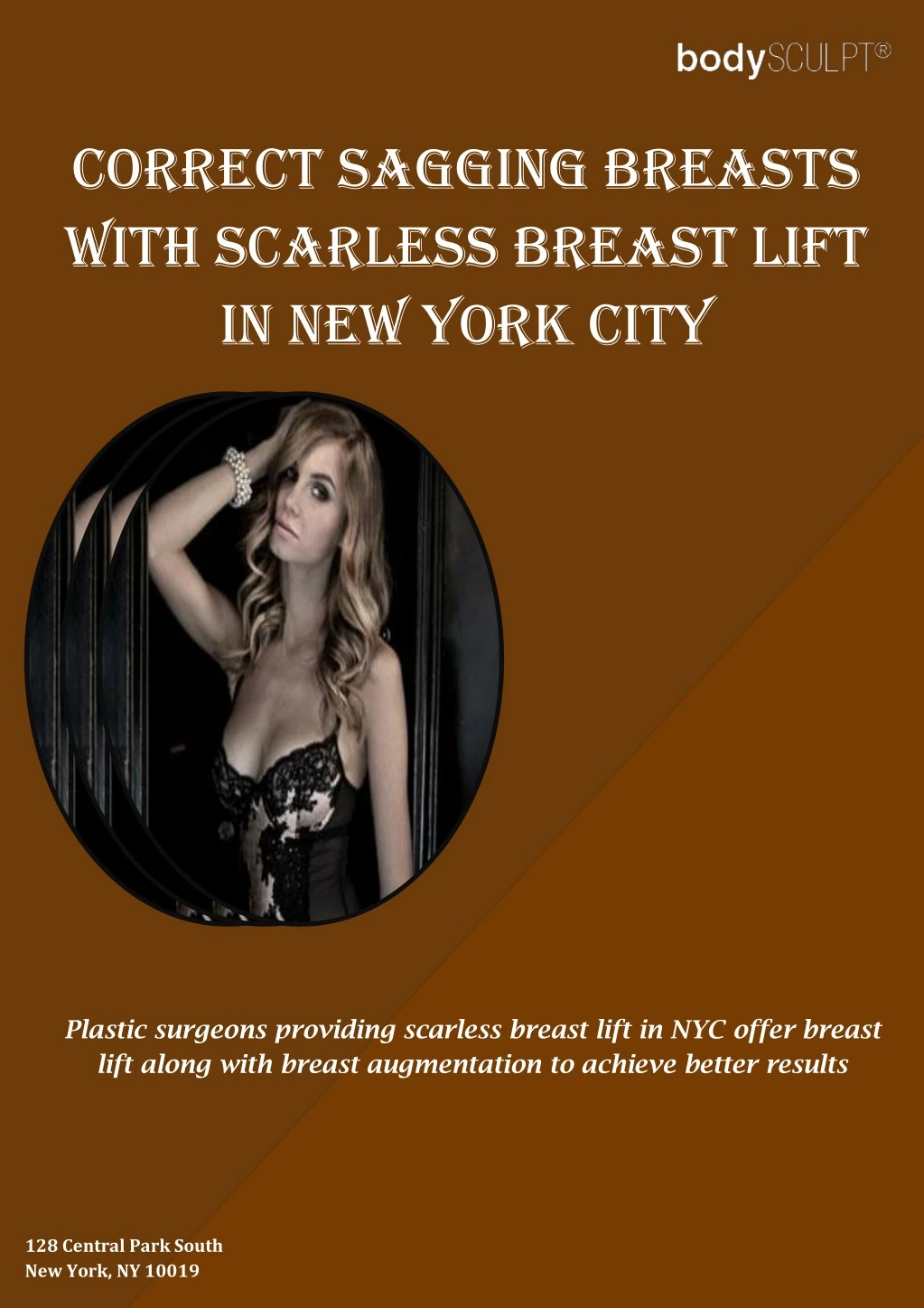 correct sagging breasts with scarless breast lift