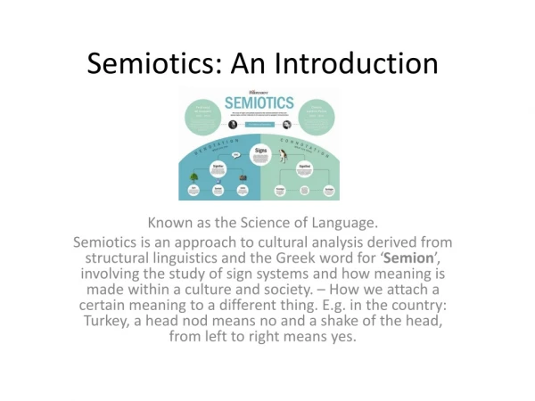Semiotics: An Introduction