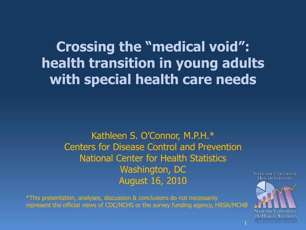 crossing the medical void health transition in young adults with special health care needs