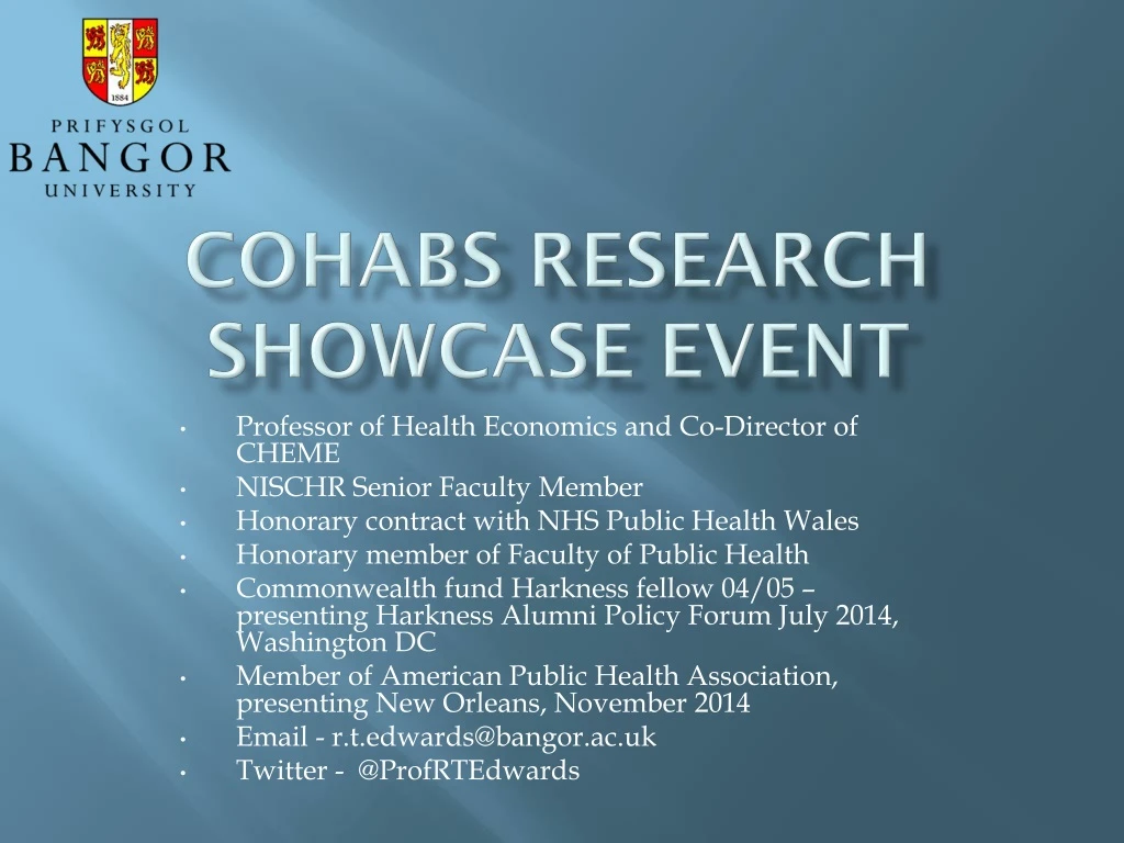 cohabs research showcase event