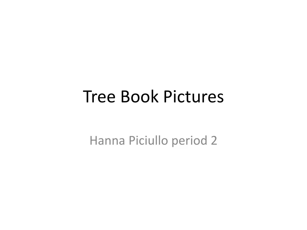 tree book pictures