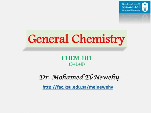CHEM 101 (3+1+0)