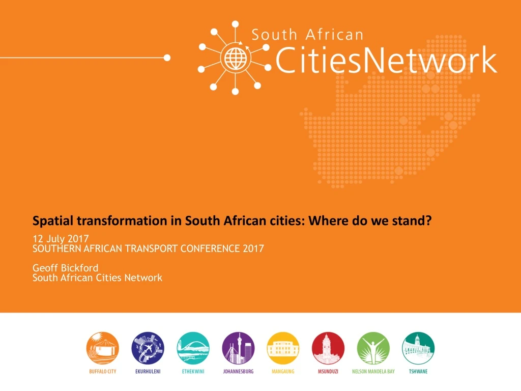 spatial transformation in south african cities