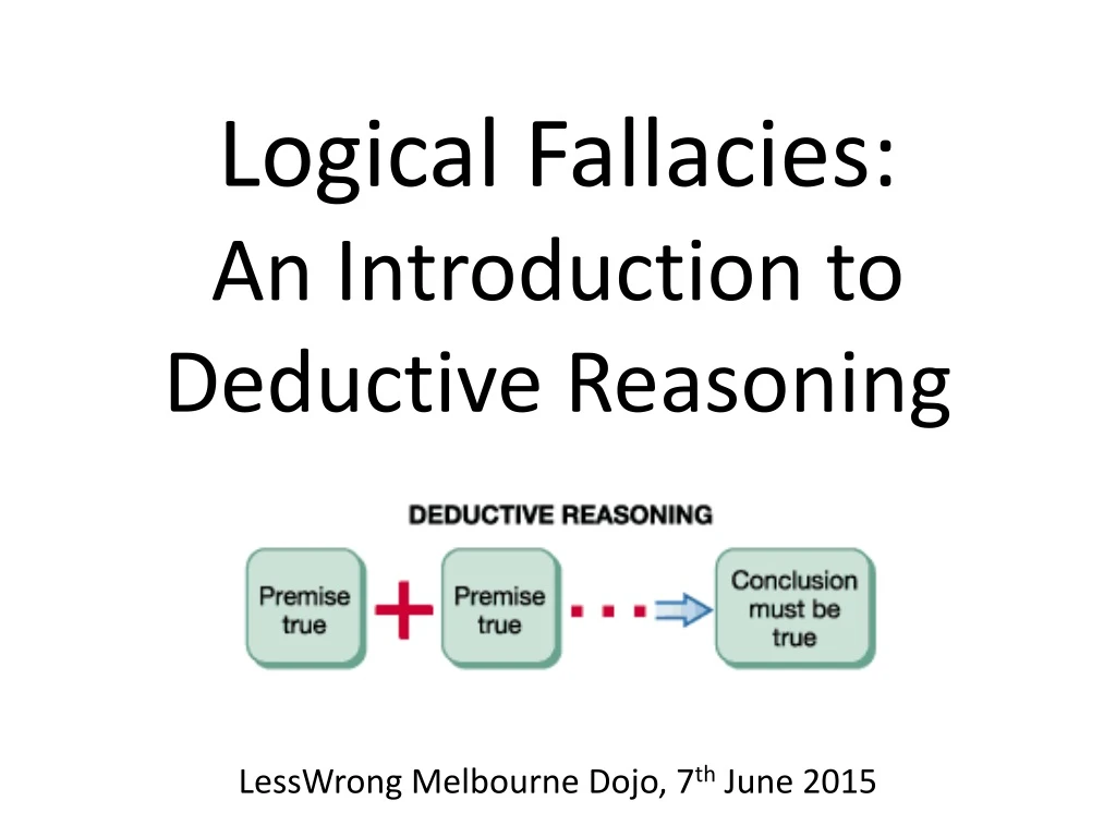 logical fallacies an introduction to deductive