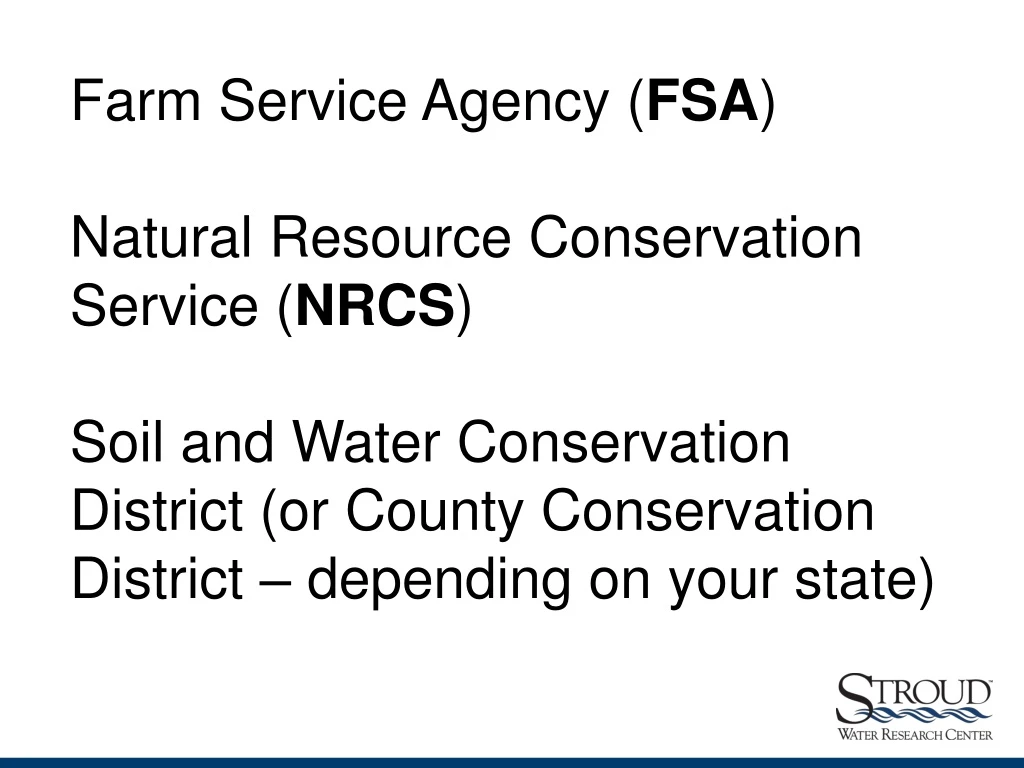 farm service agency fsa natural resource
