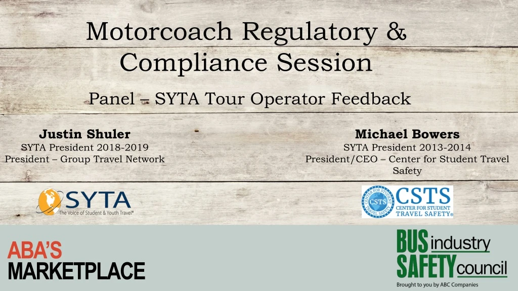 motorcoach regulatory compliance session