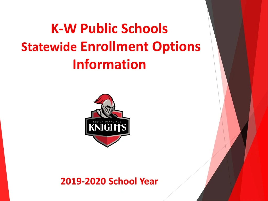 k w public schools statewide enrollment options information 2019 2020 school year