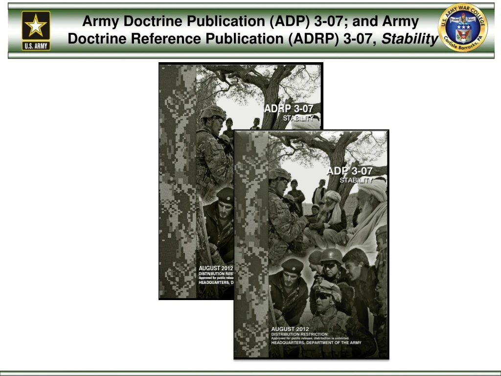 army doctrine publication adp 3 07 and army