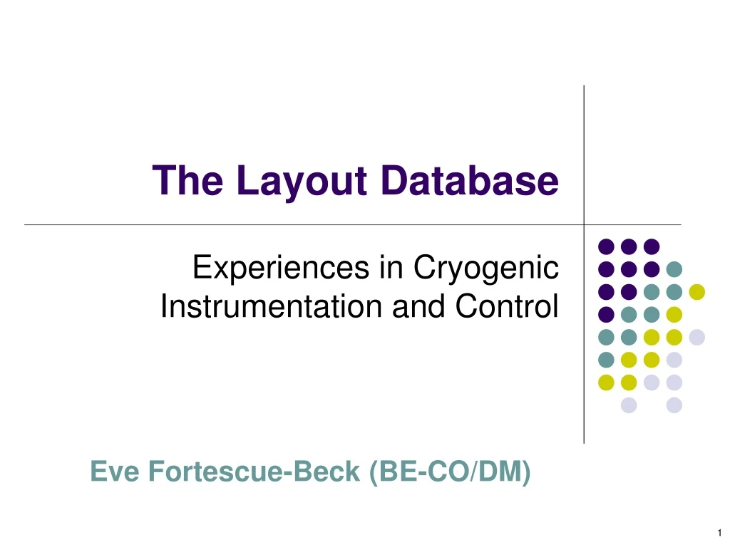 the layout database