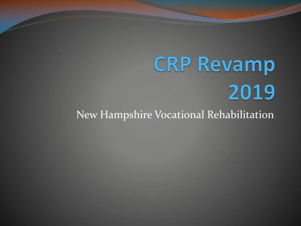 CRP Revamp 2019