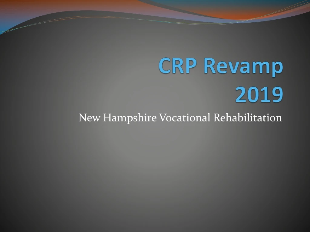 crp revamp 2019