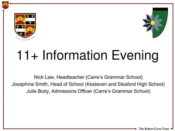 11+ Information Evening