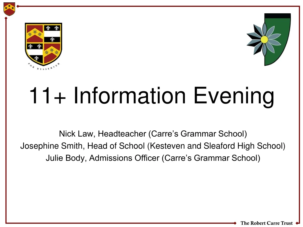 11 information evening