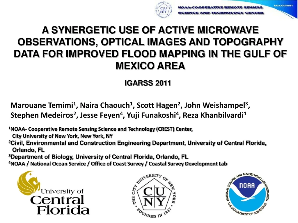 a synergetic use of active microwave observations