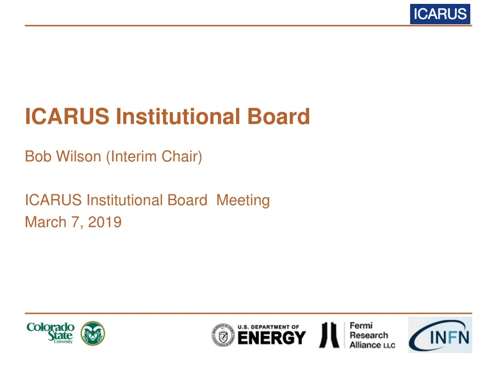 icarus institutional board