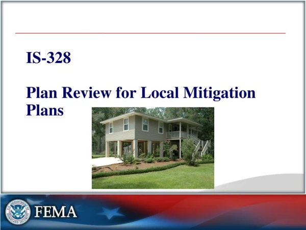 IS-328 Plan Review for Local Mitigation Plans