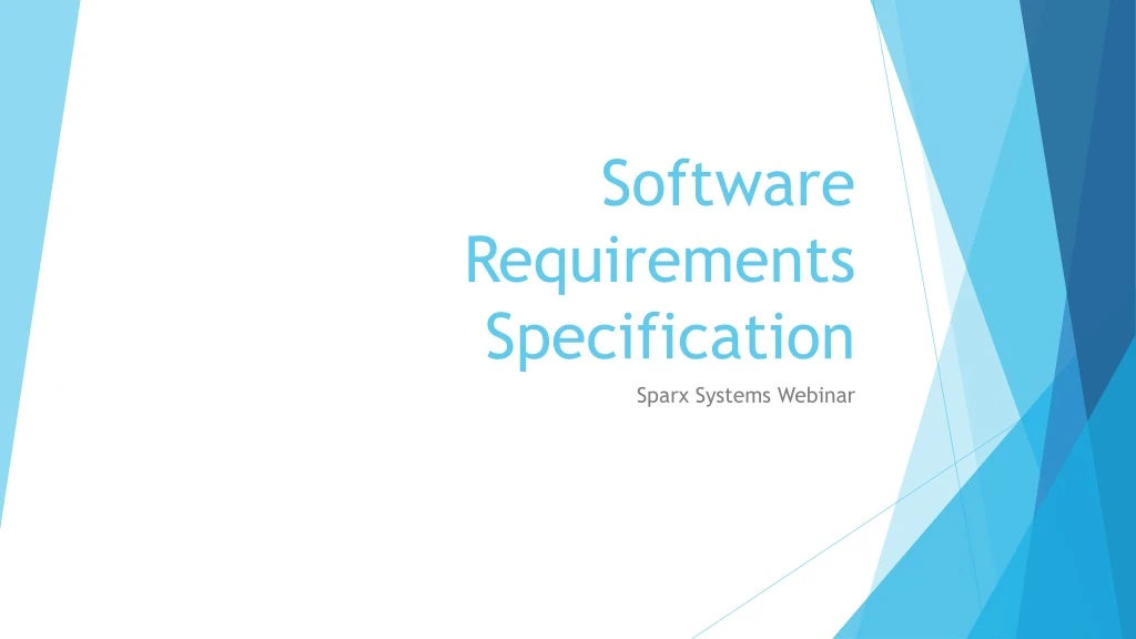 software requirements specification