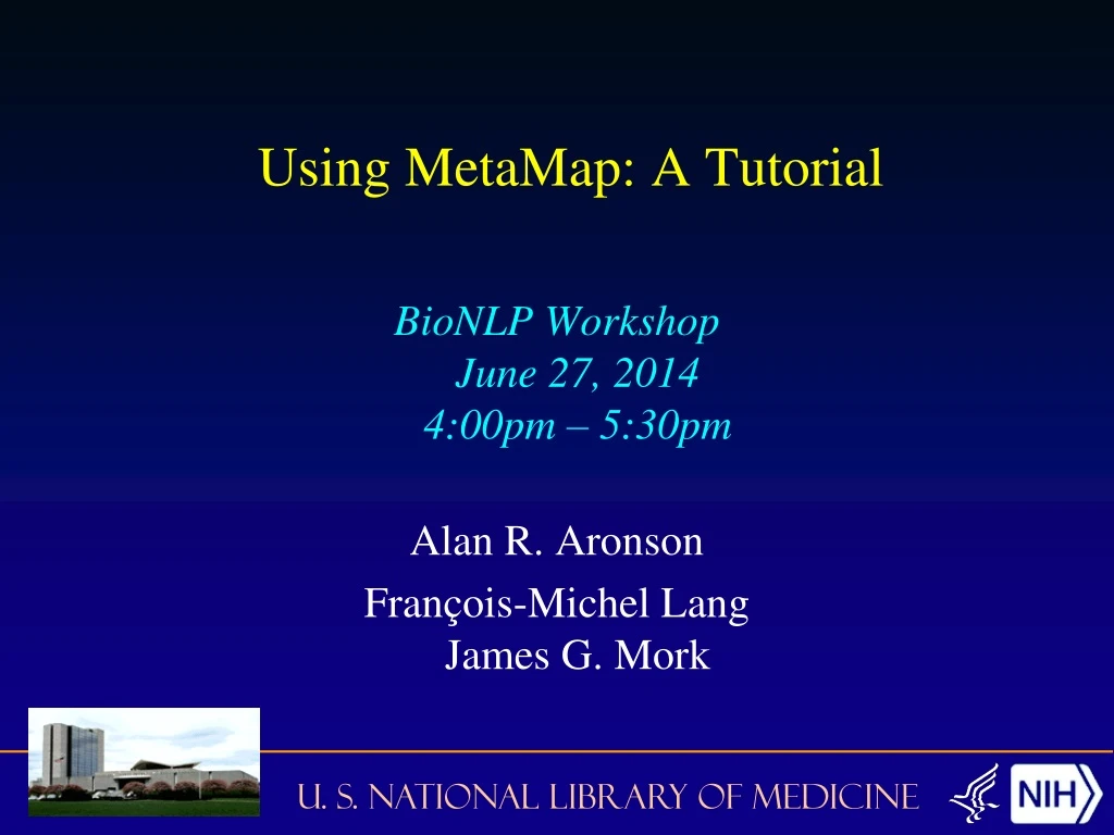 using metamap a tutorial