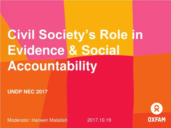 Civil Society’s Role in Evidence &amp; Social Accountability