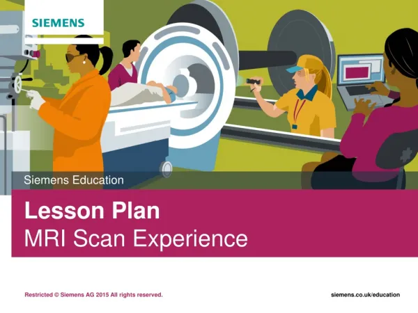 Lesson Plan MRI Scan Experience