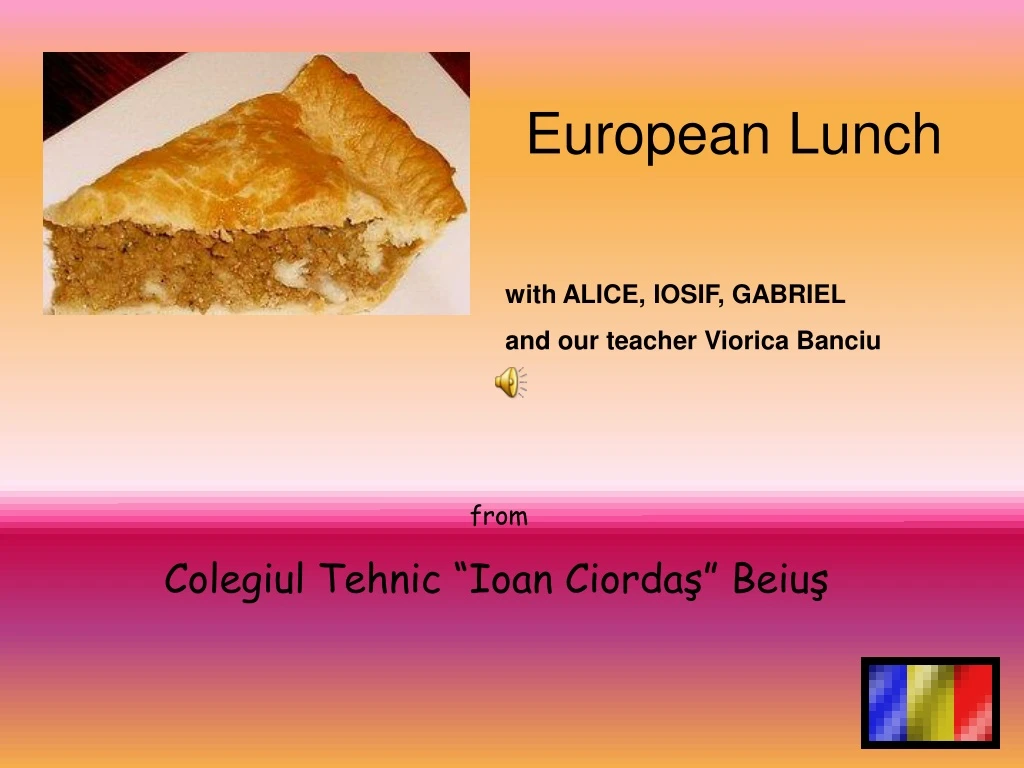 european lunch