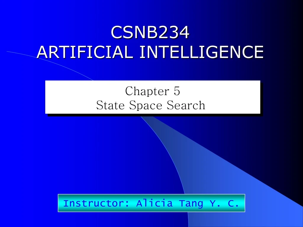 csnb234 artificial intelligence