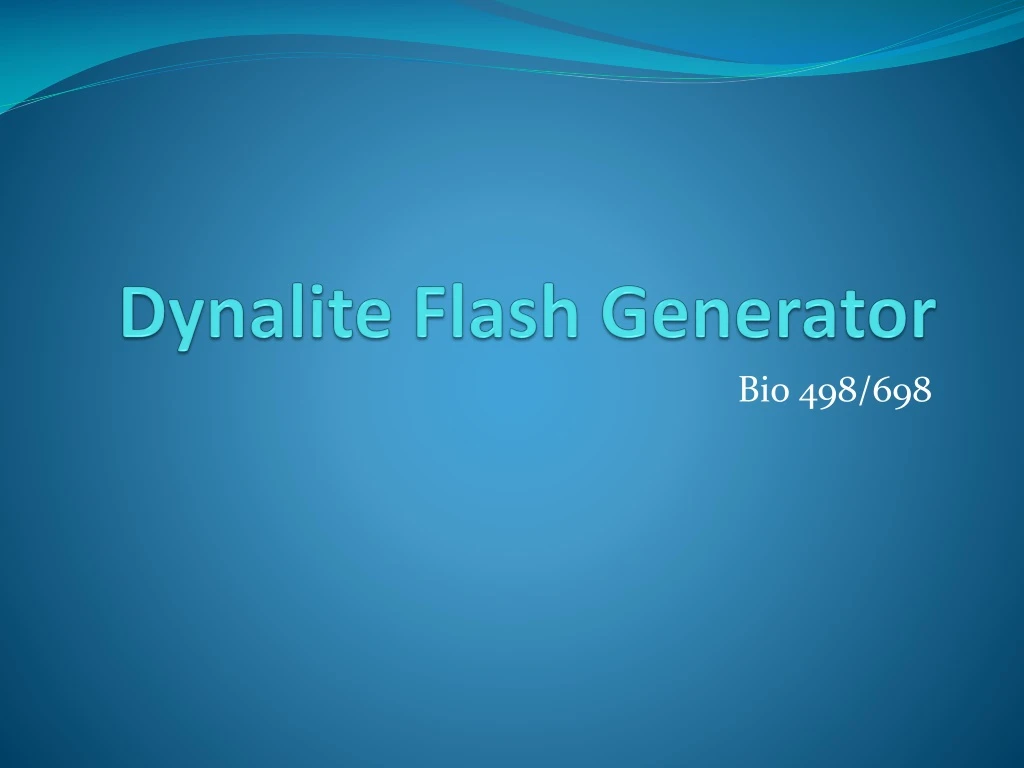 dynalite flash generator