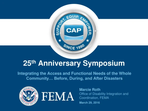25 th Anniversary Symposium
