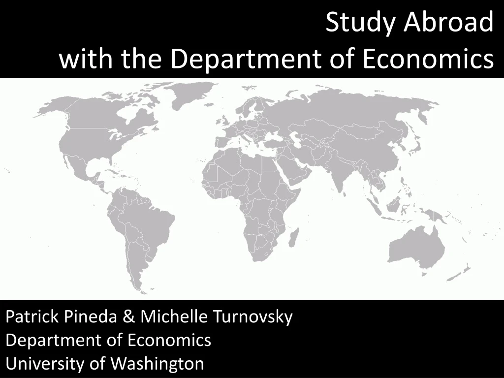 study abroad with the department of economics