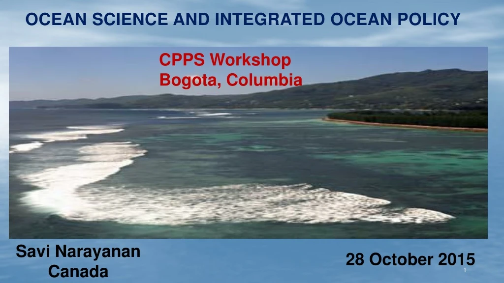 ocean science and integrated ocean policy