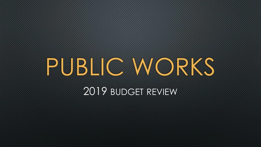 public works