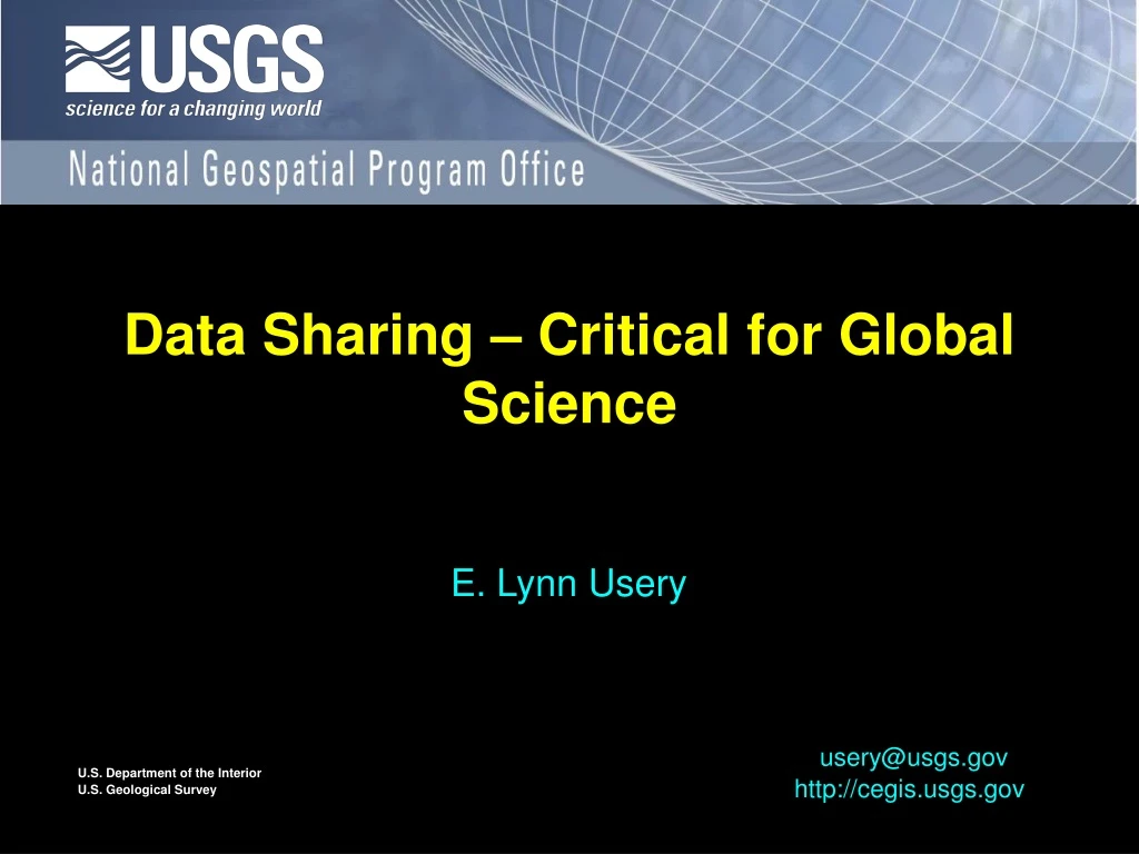 data sharing critical for global science