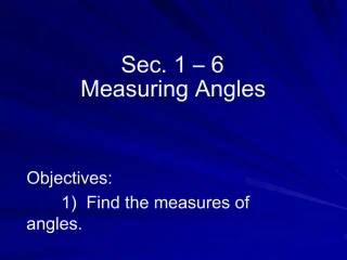 Sec. 1 6 Measuring Angles