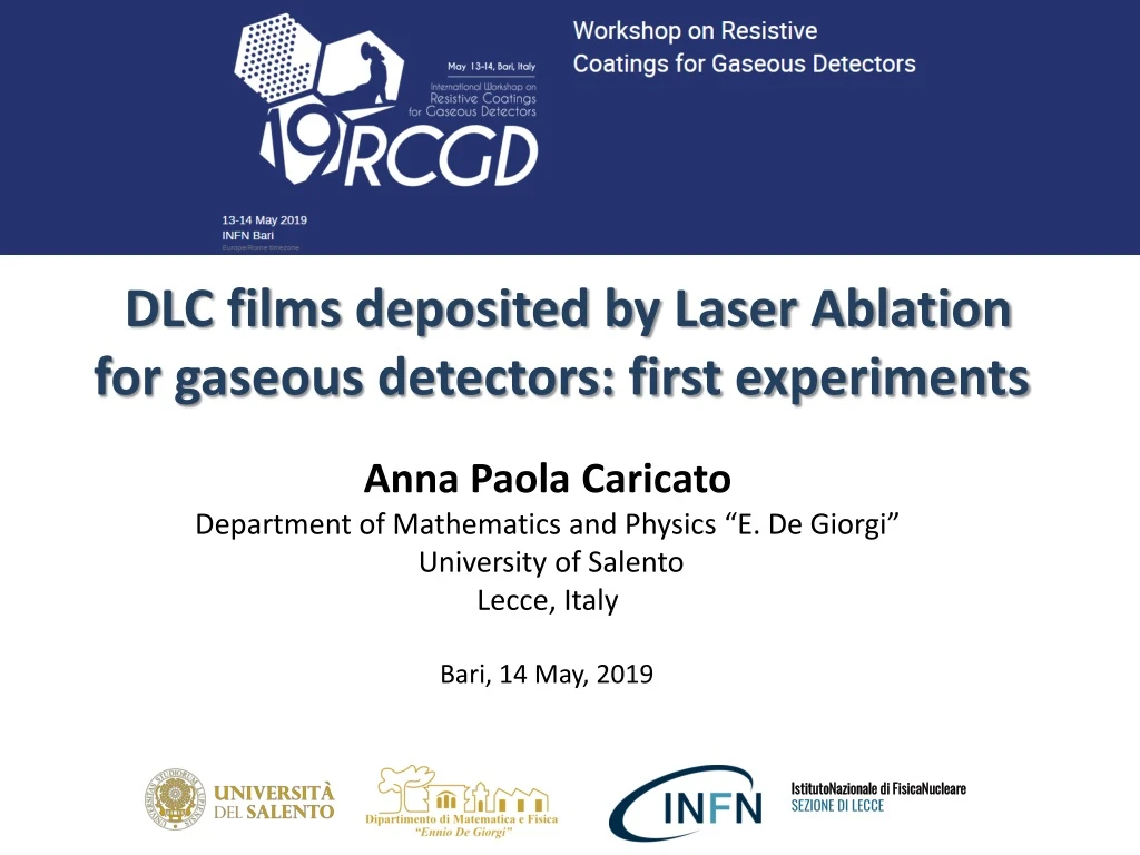 dlc films deposited by laser ablation for gaseous