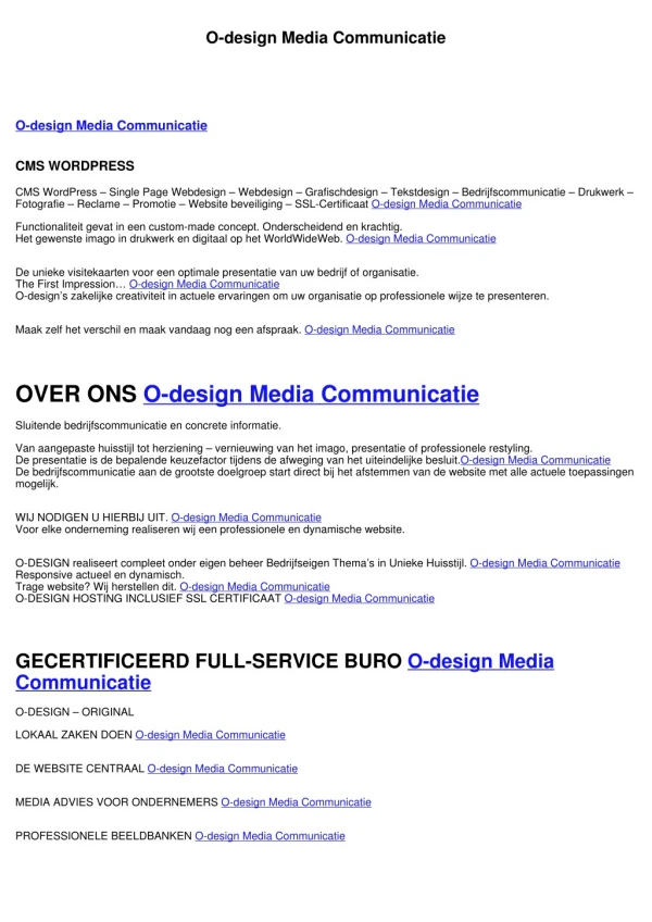 O-design Media Communicatie