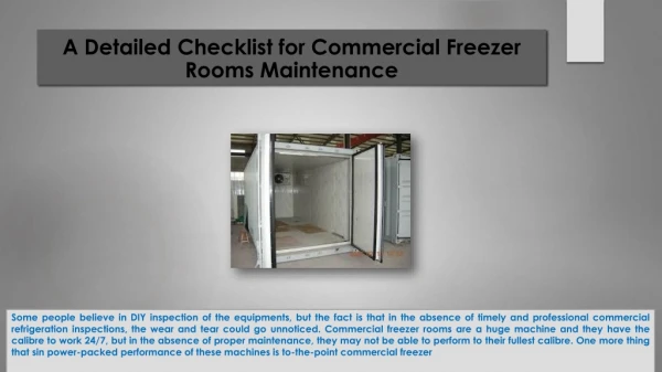 Importance of Professional Commercial Refrigeration Inspection
