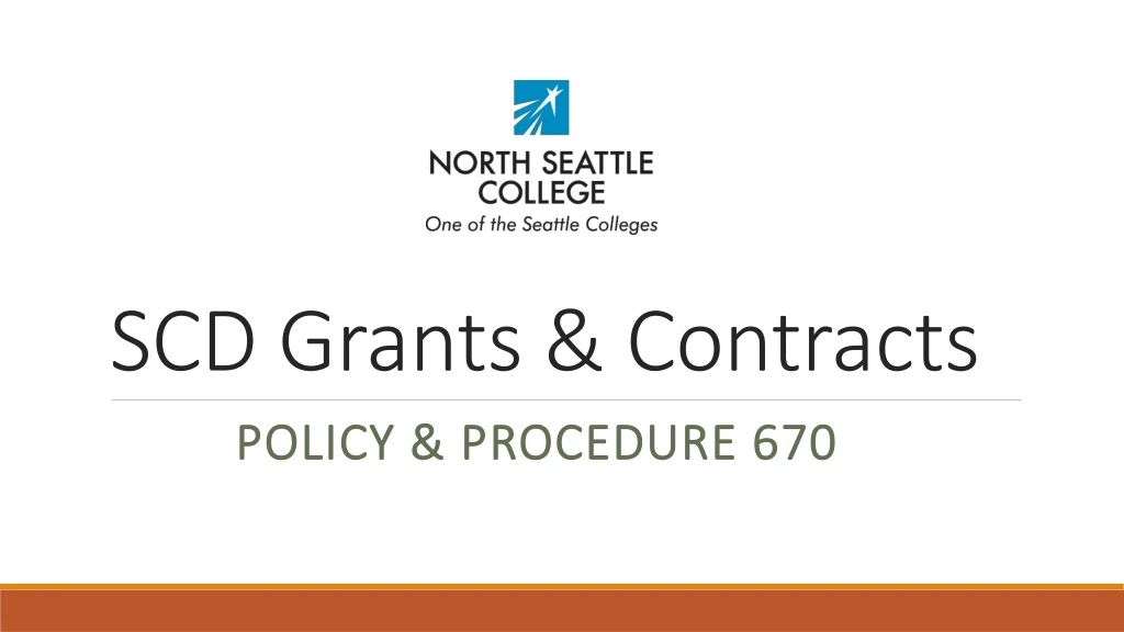 scd grants contracts