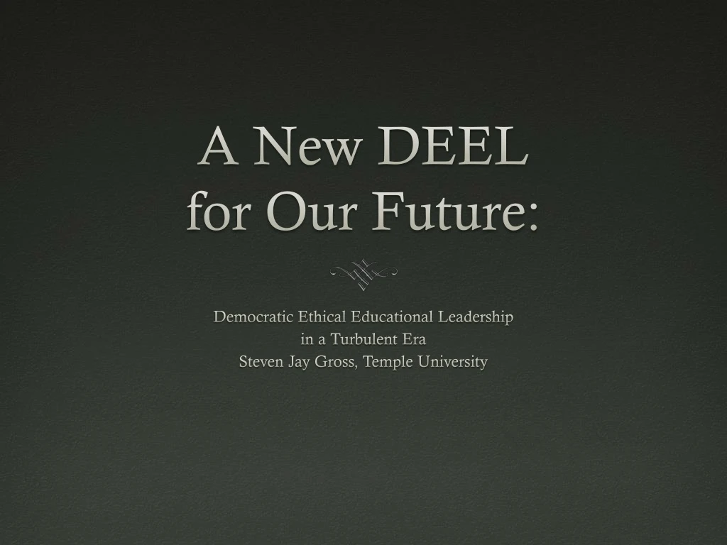 a new deel for our future
