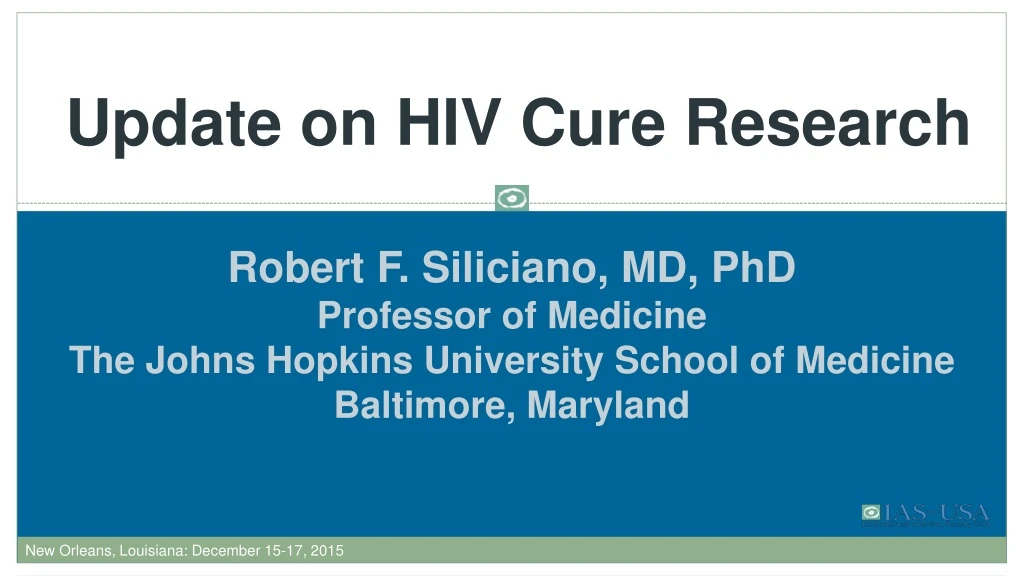 update on hiv cure research