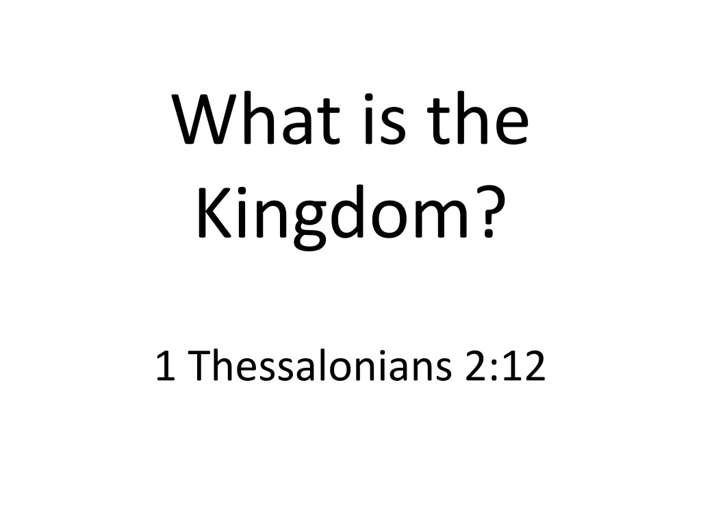 what is the kingdom