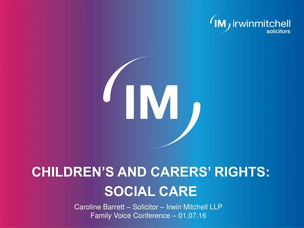 children s and carers rights social care