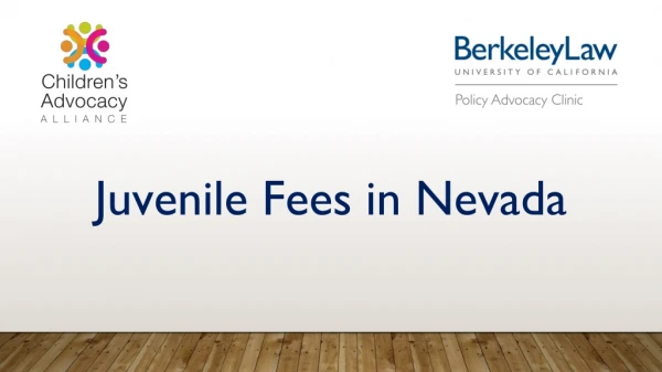 Juvenile Fees in Nevada