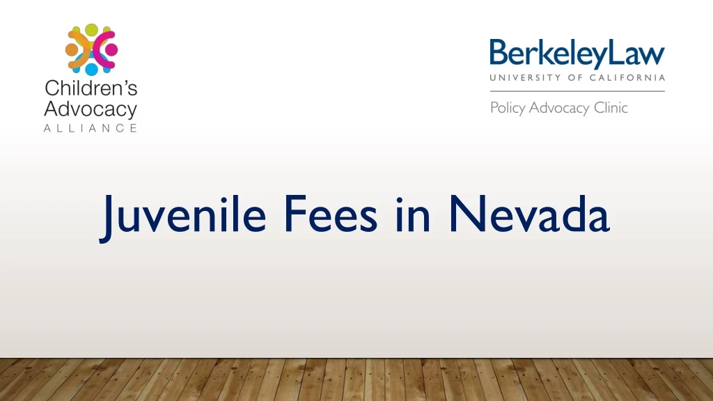 juvenile fees in nevada