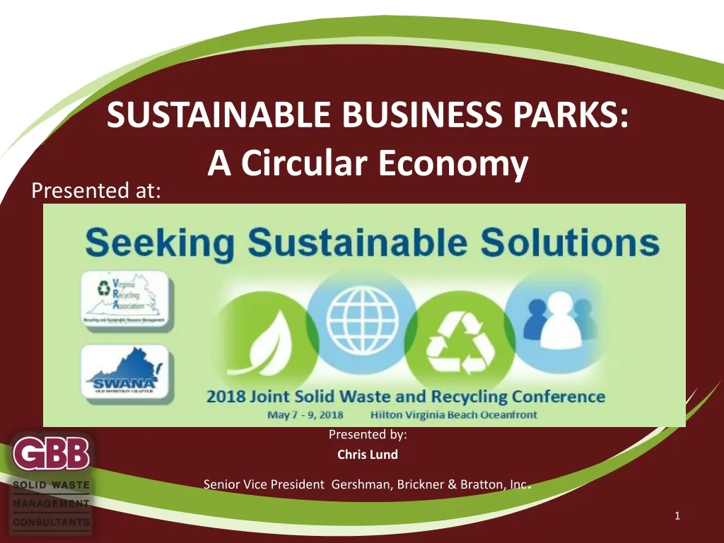 sustainable business parks a circular economy