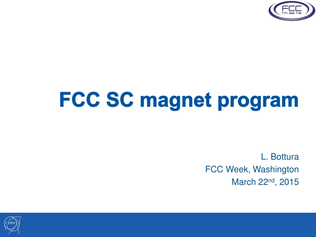 fcc sc magnet program