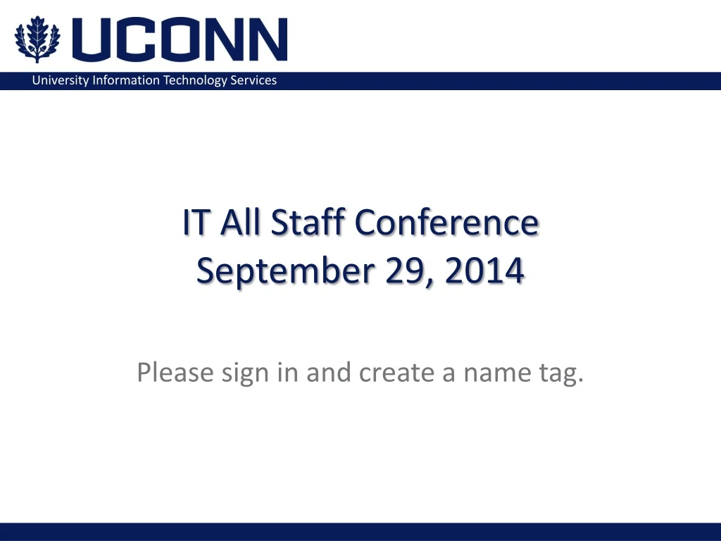 it all staff conference september 29 2014